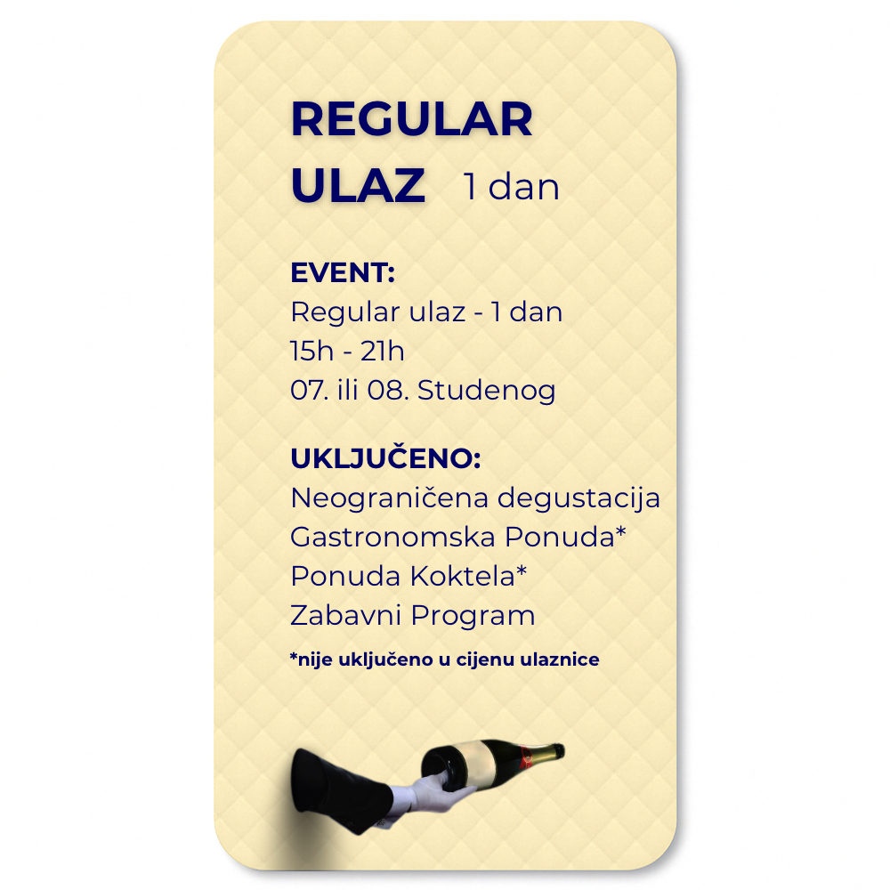 Sparkling wine fest REGULAR ULAZNICA – JEDAN DAN image